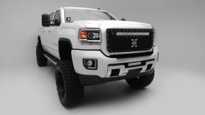 ZROADZ - Z322111-KIT | ZROADZ Front Bumper Center LED Kit with (1) 12 Inch LED Straight Double Row Light Bar (2015-2019 Sierra 2500 HD, 3500 HD) - Image 7