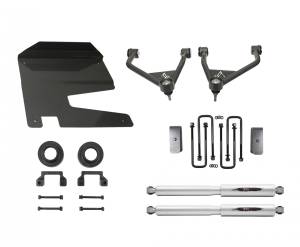 150212BK | Belltech 4 Inch Complete Lift kit with Trail Performance Rear Shocks (2019-2023 Silverado, Sierra 1500 2WD/4WD)