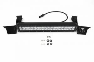 ZROADZ - Z324521-KIT | ZROADZ Front Bumper Center LED Kit with (1) 20 Inch LED Straight Double Row Light Bar (2010-2019 Ram 2500, 3500 Pickup) - Image 2