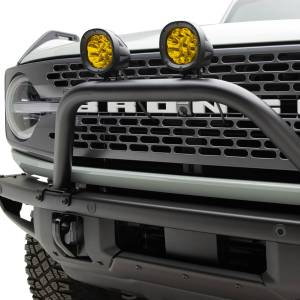 ZROADZ - Z325441-KITA | ZRoadz Prerunner Baja Bar (Standard Hoop) LED Kit Includes (2) 4 inch Round Amber ZROADZ LED Pod Lights (2021-2023 Ford Bronco) - Image 3