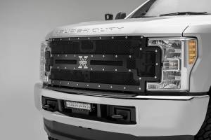 ZROADZ - Z325471-KIT | ZROADZ Front Bumper Center LED Kit with (1) 12 Inch LED Straight Double Row Light Bar (2017-2019 F250, F350 Super Duty) - Image 8