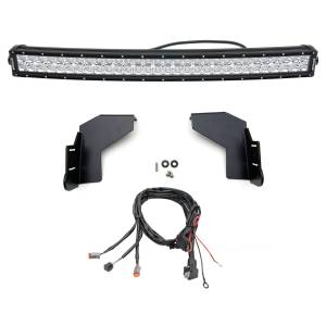 Z325472-KIT | ZROADZ Front Bumper Top LED Kit with (1) 30 Inch LED Curved Double Row Light Bar (2017-2019 F250, F350 Super Duty)