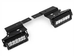 ZROADZ - Z325651-KIT | ZROADZ Front Bumper OEM Fog LED Kit with (2) 6 Inch LED Straight Double Row Light Bars ( 2010-2014 F150 Raptor) - Image 2