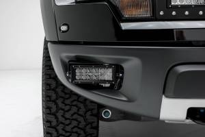 ZROADZ - Z325651-KIT | ZROADZ Front Bumper OEM Fog LED Kit with (2) 6 Inch LED Straight Double Row Light Bars ( 2010-2014 F150 Raptor) - Image 6