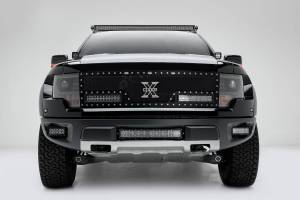 ZROADZ - Z325651-KIT | ZROADZ Front Bumper OEM Fog LED Kit with (2) 6 Inch LED Straight Double Row Light Bars ( 2010-2014 F150 Raptor) - Image 7