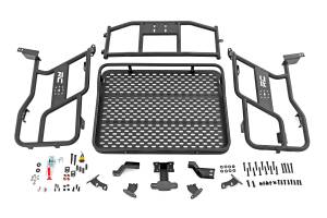 Rough Country - 93141 | Rough Country Tubular Rear Cargo Rack With Spare Tire Mount For Polaris RZR XP / XP 4 1000 | 2014-2021 - Image 2