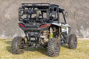 Rough Country - 93141 | Rough Country Tubular Rear Cargo Rack With Spare Tire Mount For Polaris RZR XP / XP 4 1000 | 2014-2021 - Image 4