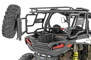 Rough Country - 93141 | Rough Country Tubular Rear Cargo Rack With Spare Tire Mount For Polaris RZR XP / XP 4 1000 | 2014-2021 - Image 14