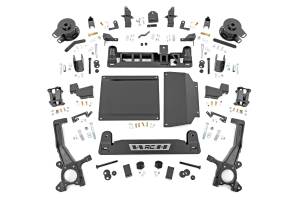 Rough Country - 71800 | Rough Country 6 Inch Lift Kit For Toyota Tundra 2/4WD | 2022-2023 | Factory Axle Type Black, Factory Rear Air Ride, With/Without Auto Headlights - Image 1