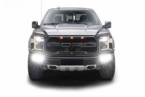 ZROADZ - Z325652-KIT | ZROADZ Front Bumper OEM Fog LED Kit with (6) 3 Inch White LED Pod Lights (2017-2020 Ford F-150 Raptor) - Image 9