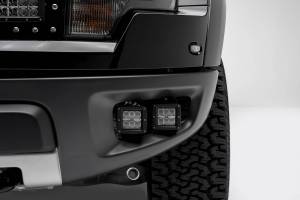 ZROADZ - Z325671-KIT | ZROADZ Front Bumper OEM Fog LED Kit with (4) 3 Inch LED Pod Lights (2010-2014 Ford Raptor) - Image 3