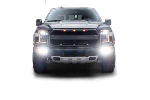 ZROADZ - Z325672-KIT | ZROADZ Front Bumper OEM Fog Amber LED Kit with (2) 3 Inch Amber LED Pod Lights and (4) 3 Inch White LED Pod Lights (2017-2020 Ford Raptor) - Image 11