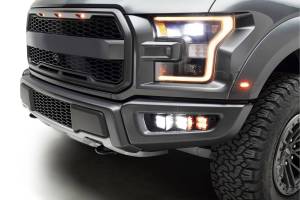 ZROADZ - Z325672-KIT | ZROADZ Front Bumper OEM Fog Amber LED Kit with (2) 3 Inch Amber LED Pod Lights and (4) 3 Inch White LED Pod Lights (2017-2020 Ford Raptor) - Image 19