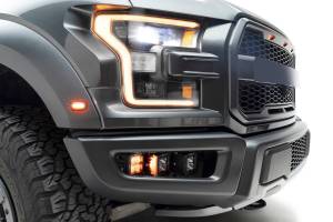 ZROADZ - Z325672-KIT | ZROADZ Front Bumper OEM Fog Amber LED Kit with (2) 3 Inch Amber LED Pod Lights and (4) 3 Inch White LED Pod Lights (2017-2020 Ford Raptor) - Image 20