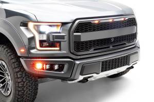 ZROADZ - Z325672-KIT | ZROADZ Front Bumper OEM Fog Amber LED Kit with (2) 3 Inch Amber LED Pod Lights and (4) 3 Inch White LED Pod Lights (2017-2020 Ford Raptor) - Image 25