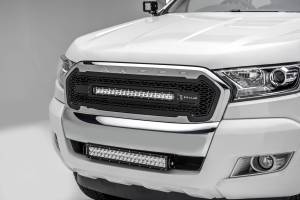 ZROADZ - Z325761-KIT | ZROADZ Front Bumper Center LED Kit with (1) 20 Inch LED Straight Double Row Light Bar (2015-2018 Ford Ranger) - Image 8