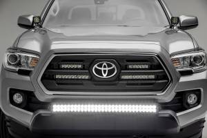 ZROADZ - Z329511-KIT-D | ZROADZ Front Bumper Center LED Kit with (1) 30 Inch LED Straight Double Row Light Bar (2018-2023 Toyota Tacoma) - Image 5