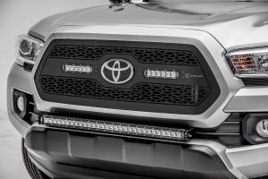 ZROADZ - Z329511-KIT-S | ZROADZ Front Bumper Center LED Kit with (1) 30 Inch LED Straight Single Row Slim Light Bar (2018-2023 Tacoma) - Image 2