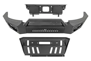 10811 | Rough Country Front Bumper With Black Series LED Cube Lights For Toyota Tacoma | 2005-2015