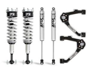 210-P0957 | Cognito 3-Inch Performance Leveling Kit With Fox 2.0 IFP Shocks (2007-2018 Silverado/Sierra 1500 2WD/4WD With OEM Cast Steel Control Arms)