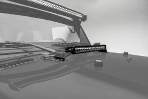 ZROADZ - Z344811-KIT | ZROADZ Hood Hinge LED Kit with (1) 20 Inch LED Straight Single Row Slim Light Bar (2007-2018 Wrangler JK) - Image 2