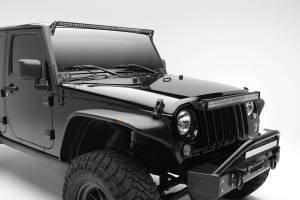 ZROADZ - Z344821-KIT | ZROADZ OEM Grille LED Kit with (1) 30 Inch LED Straight Double Row Light Bar (2007-2018 Wrangler JK) - Image 3