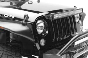 ZROADZ - Z344821-KIT | ZROADZ OEM Grille LED Kit with (1) 30 Inch LED Straight Double Row Light Bar (2007-2018 Wrangler JK) - Image 4