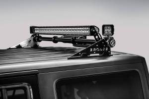 ZROADZ - Z350050-JK-KIT-B | ZROADZ Modular Rack LED Kit w/ (1) 40 Inch (1) 20 Inch Straight Double Row Light Bars, (2) 3 Inch Pod Lights - Image 6