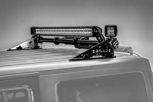 ZROADZ - Z350050-JK-KIT-B | ZROADZ Modular Rack LED Kit w/ (1) 40 Inch (1) 20 Inch Straight Double Row Light Bars, (2) 3 Inch Pod Lights - Image 7