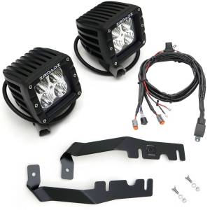 ZROADZ - Z364721-KIT2 | ZROADZ Hood Hinge LED Kit with (2) 3 Inch LED Pod Lights (2019-2023 Ram 1500) - Image 1