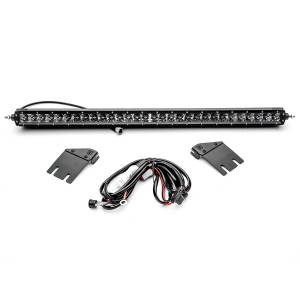 Z364931-KIT | ZROADZ Hood Cowl LED Kit with 30 Inch LED Straight Single Row Slim Light Bar (2018-2023 Wrangler JL | 2020-2023 Gladiator JL)