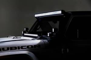 ZROADZ - Z364931 | ZROADZ Hood Cowl LED Bracket to mount 30 Inch Singe Row Slim LED Light Bar (2018-2023 Wrangler JL | 2020-2023 Gladiator JL) - Image 5