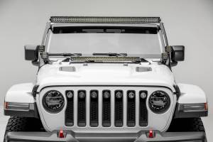 ZROADZ - Z364931 | ZROADZ Hood Cowl LED Bracket to mount 30 Inch Singe Row Slim LED Light Bar (2018-2023 Wrangler JL | 2020-2023 Gladiator JL) - Image 3