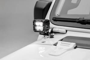 ZROADZ - Z364941 | ZROADZ Lower A Pillar LED Bracket to mount (2) 3 Inch LED Pod Lights (2018-2023 Wrangler JL | 2020-2023 Gladiator JT) - Image 3