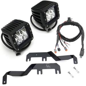 Z365471-KIT2 | ZROADZ Hood Hinge LED Kit with (2) 3 Inch LED Pod Lights (2017-2022 F250, F350 Super Duty)