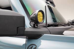 ZROADZ - Z365501-KIT2A | ZROADZ Mirror/Ditch Light Bracket KIT, Includes (2) 4-Inch Amber LED Lights & Universal Harness (2021-2023 Bronco) - Image 2