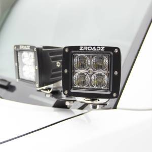 ZROADZ - Z365601-KIT4 | ZROADZ Hood Hinge LED Kit with (4) 3 Inch LED Pod Lights (2004-2014 F150 Pickup) - Image 8