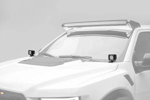 ZROADZ - Z365701 | ZROADZ Hood Hinge LED Bracket to mount (2) 3 Inch LED Pod Lights (2017-2020 Raptor) - Image 7