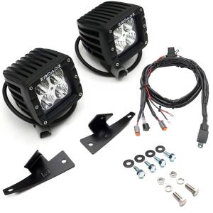 ZROADZ - Z365751-KIT2 | ZROADZ Hood Hinge LED Kit with (2) 3 Inch LED Pod Lights (2015-2018 Transit) - Image 1