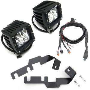 Z369401-KIT2 | ZROADZ Hood Hinge LED Kit with (2) 3 Inch LED Pod Lights (2016-2023 Tacoma)