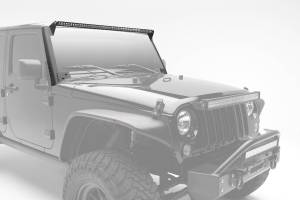 Z374711-KIT | ZROADZ Roof LED Kit with (1) 50 Inch LED Straight Single Row Slim Light Bar (2007-2018 Wrangler JK)