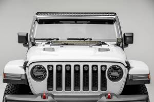 ZROADZ - Z374831-KIT2S | ZROADZ Front Roof LED Kit with (1) 50 Inch LED Straight Single Row Slim Light Bar and (2) 3 Inch LED Pod Lights (2018-2023 Wrangler JL | 2020-2023 Gladiator JT) - Image 2