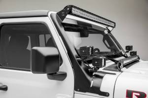 ZROADZ - Z374831-BK4 | ZROADZ Front Roof LED Bracket to mount (1) 50 or 52 Inch Staight LED Light Bar and (4) 3 Inch LED Pod Lights (2018-2023 Wranlger JL | 2020-2023 Gladiator JT) - Image 11