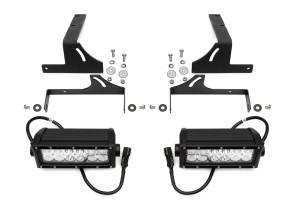 ZROADZ - Z381221-KIT | ZROADZ Rear Bumper LED Kit with (2) 6 Inch LED Straight Double Row Light Bars (2015-2019 Silverado, Sierra 2500 HD, 3500 HD | Non Diesel) - Image 1