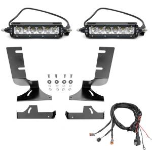 ZROADZ - Z382282-KIT | ZROADZ Rear Bumper LED Kit Incl. (2) 6 Inch LED Straight Single Row Slim Light Bars (2019-2022 Silverado, Sierra 1500) - Image 2