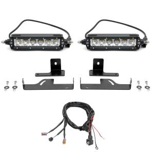 Z385881-KIT | ZROADZ Rear Bumper LED Kit with (2) 6 Inch LED Straight Single Row Slim Light Bars (2019-2023 Ranger)