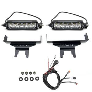 ZROADZ - Z394812-KIT | ZROADZ Rear Window LED Kit with (2) 6 Inch LED Straight Single Row Slim Light Bars (2007-2018 Wrangler JK) - Image 1