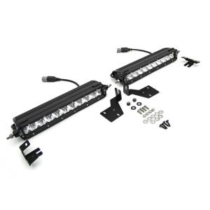 Z415371-KIT | ZROADZ OEM Grille LED Kit with (2) 10 Inch LED Single Row Slim Light Bar (2017-2019 F250, F350 Super Duty Platinum)