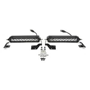 ZROADZ - Z415371-KIT | ZROADZ OEM Grille LED Kit with (2) 10 Inch LED Single Row Slim Light Bar (2017-2019 F250, F350 Super Duty Platinum) - Image 2