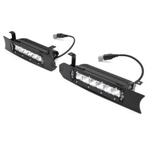 ZROADZ - Z415581-KIT | ZROADZ OEM Grille LED Kit with (2) 6 Inch LED Straight Single Row Slim Light Bars (2018-2020 F150 | Platinum) - Image 1